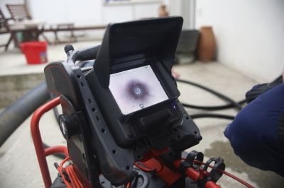 Plumber Using Camera Inspection