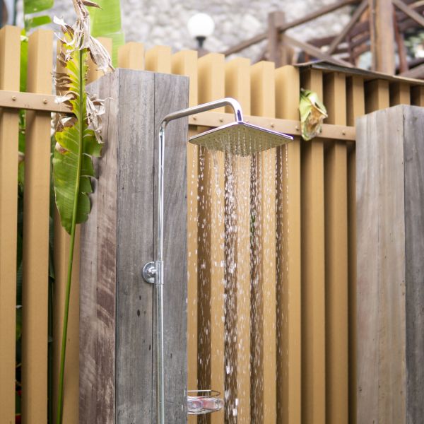 Outdoor Shower Plumbing in Cumming